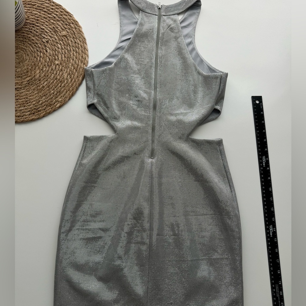 Express Silver Cutout Sheath Dress‎ Size 8 - Picture 11 of 11